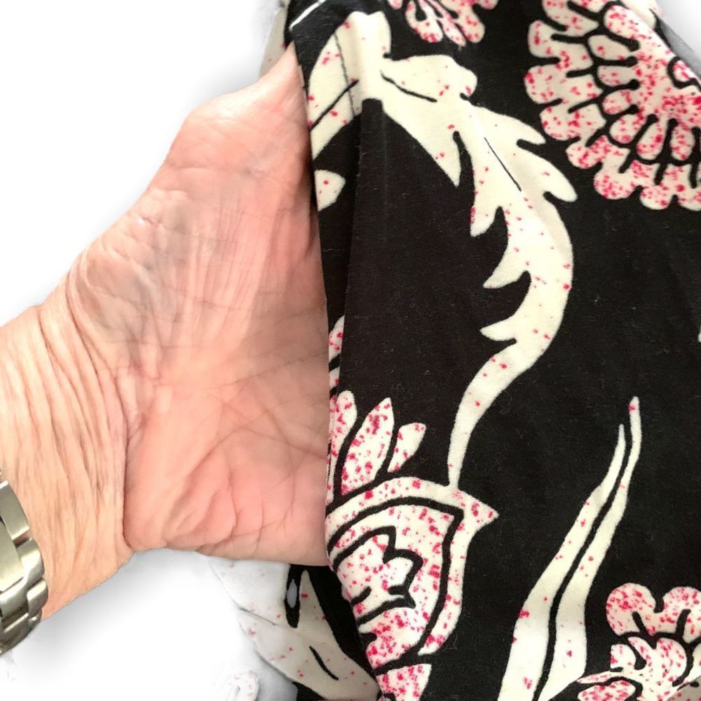R&B Collection Black/Mauve Sleeveless Floral Maxi Dress M (K-033) - Picture 5 of 9